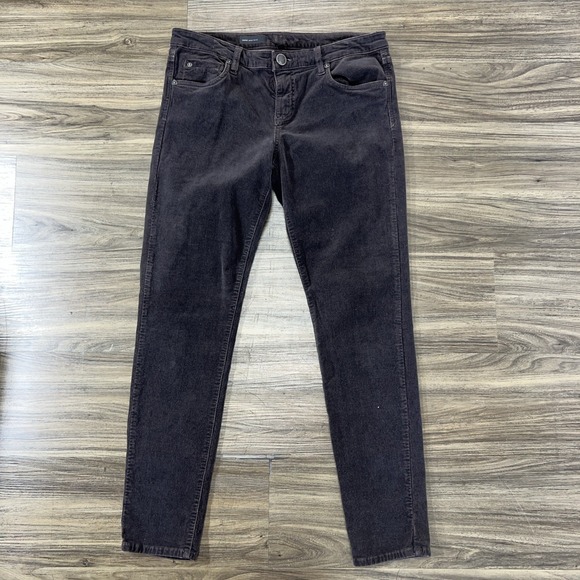 Kut from the Kloth Pants - KUT from the Kloth Pants Womens 6P Brown Diana Ankle Skinny Corduroy